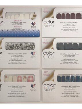 Color Street Lot Of 6 Packs 100% Nail Polish Strips (K)